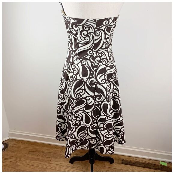 Anthropologie Tabitha Paisley Strapless Dress 10 - Picture 4 of 13